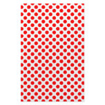 Red Polka Dot Pattern Stationery Design