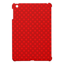 Red polka dots pattern iPad mini cover