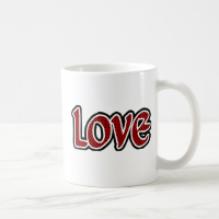 Red Polkadot Love Coffee Mugs