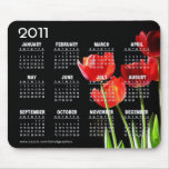 Red Poppies 2011 Calendar Mousepad