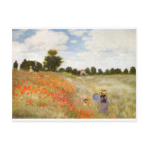 Red Poppies Blooming - Claude Monet Postcards