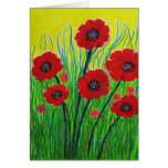 Red Poppies Greeting Card
