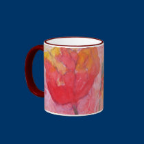 Red Poppies Ceramic Mug
