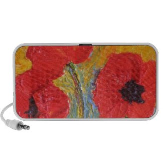 Red Poppies Doodle Speaker doodle