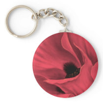 Red Poppies Flower Art Painting - Multi Keychains