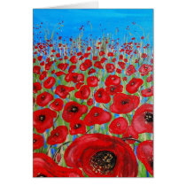 RED POPPIES cards