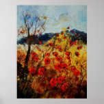Red poppies in Provence 450108 posters