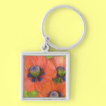 Red Poppies Key Chain keychains
