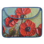 Red Poppies Macbook Pro Sleeve