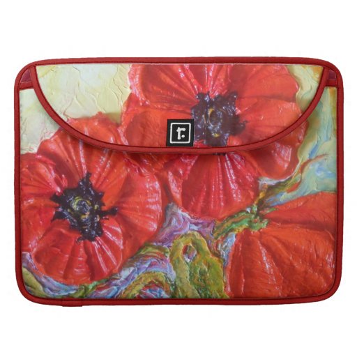 Red Poppies Macbook Pro Sleeve