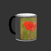Red Poppies, Mohnblumen mugs