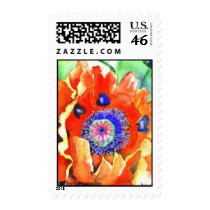 red poppies stamps