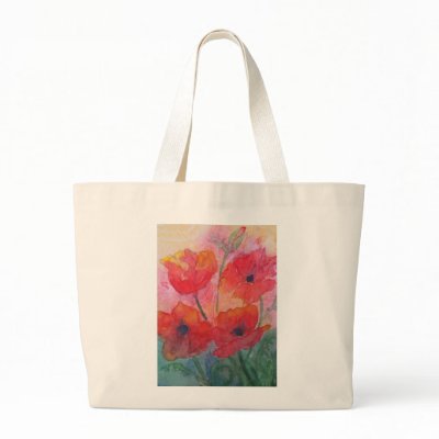 Red Poppies Tote Bag by Marionsart