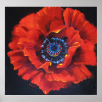Red Poppy Art Poster