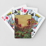 Red Poppy Field Design Playing Cards