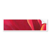 Red Poppy Flower Painting - Multi bumper stickers