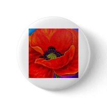 Red Poppy Flower Painting - Multi Pin