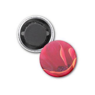 Red Poppy Flower Painting - Multi magnet