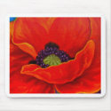 Red Poppy Flower Painting - Multi mousepads