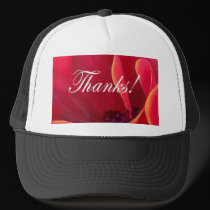 Red Poppy Flower Painting with Thank You hats by JUDERM Red Poppy Flower Painting with Thank You hats