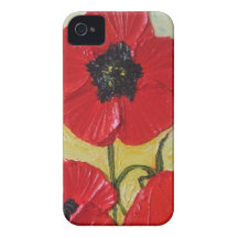 Red Poppy iPhone 4 Case