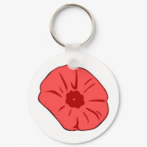 Red Poppy keychains by pollop Red Poppy keychains