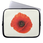 Red Poppy Laptop Computer Sleeve