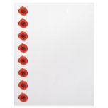 Red Poppy Letterhead Template