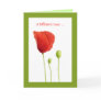 Red Poppy Love Card