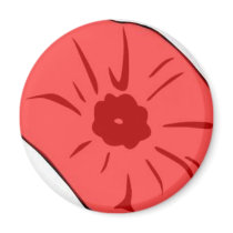 Red Poppy magnets