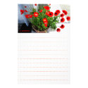 Red poppy photo stationery