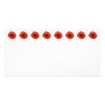 Red Poppy Photo Card Template