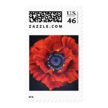 Red Poppy Stamp