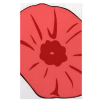 Red Poppy stationery by pollop Red Poppy stationery