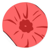 Red Poppy stickers by pollop Red Poppy stickers
