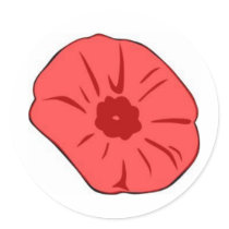 Red Poppy stickers