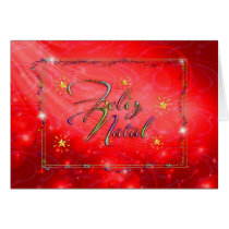 red Portuguese Christmas card cards
