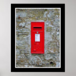 Red Post Box, England posters