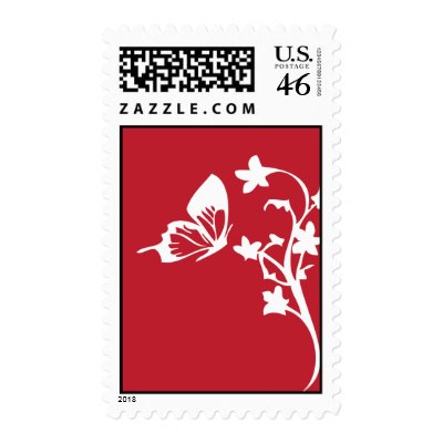 red postage stamps
