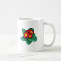 Red Primroses mugs