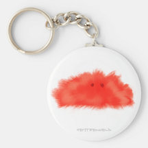 Red Puffball Critter Keychains
