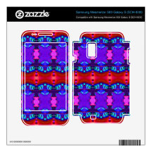 Red Purple colorful ribbon design Samsung Mesmerize Decal