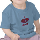 RED PURPLE I HEART MOMMY TEE SHIRTS