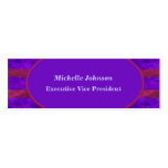 red purple texture design business cards