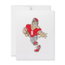 Red Quarterback Custom Invite