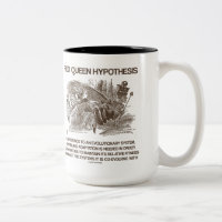 Red Queen Hypothesis (Alice Red Queen Wonderland) Two-Tone Coffee Mug