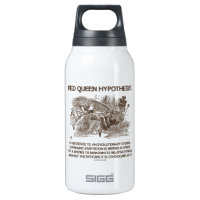 Red Queen Hypothesis (Wonderland Alice Red Queen) 10 Oz Insulated SIGG Thermos Water Bottle