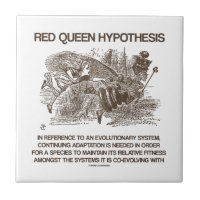 Red Queen Hypothesis (Wonderland Alice Red Queen) Small Square Tile