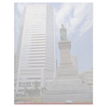 Red Queen Victoria statue, Montreal, Quebec flower Customized Letterhead