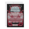 Red Race Car Birthday Invitation by uniqueinvitations Red Race Car Birthday Invitation